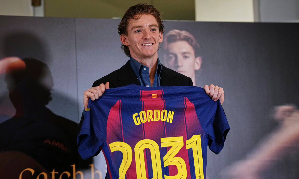 Gordon háo hức đá cùng Yamal tại Barca sau khi chính thức gia nhập - hình ảnh - x88beta.com